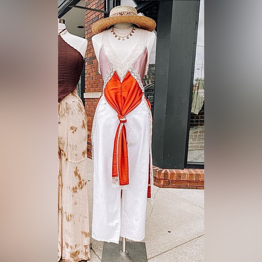 Free People, Tri Me Midi Slip Dress